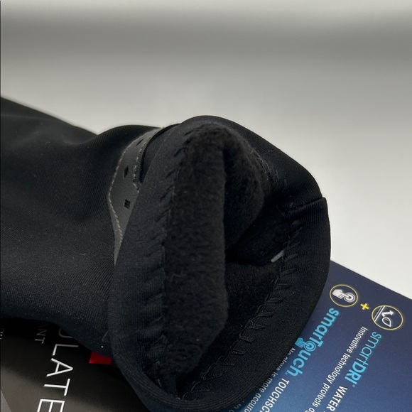Isotoner Classic Black Driving Gloves with Perforated Detail - Picture 5 of 5